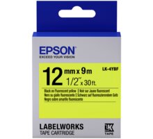 Epson LabelWorks LK-4YBF, páska pro tiskárny etiket, 12mm, 9m, černo-žlutá_380681133