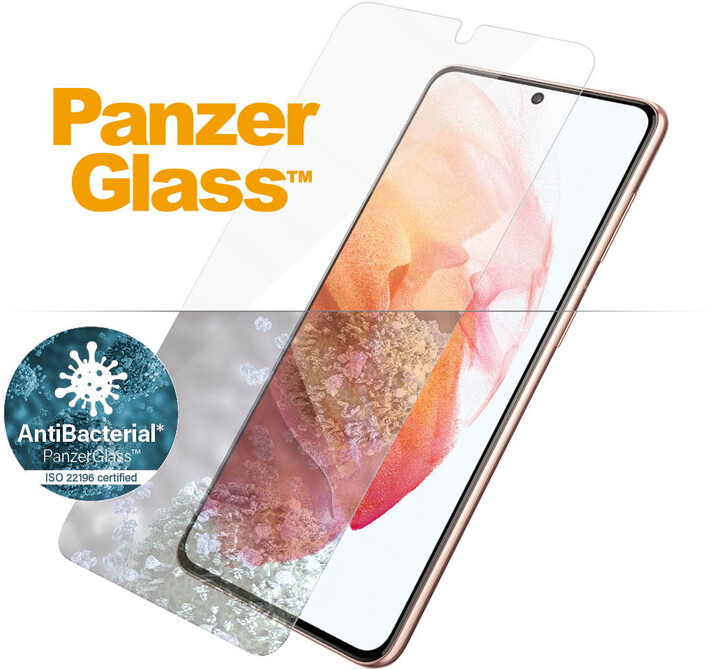 PanzerGlass ochranné sklo Edge-to-Edge pro Samsung Galaxy S21 5G, antibakteriální, čirá_2076039649