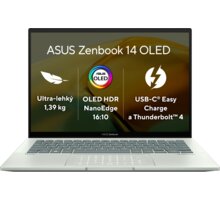 ASUS Zenbook 14 OLED (UX3402, 13th Gen Intel), stříbrná UX3402VA-OLED544W