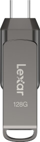 Lexar JumpDrive D400 Dual - 128GB, šedá_514630462