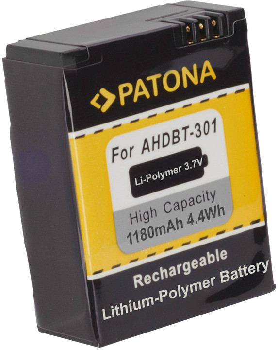 Patona baterie pro GoPro HD Hero 3 1180mAh 3,7V Li-Pol_1153941253