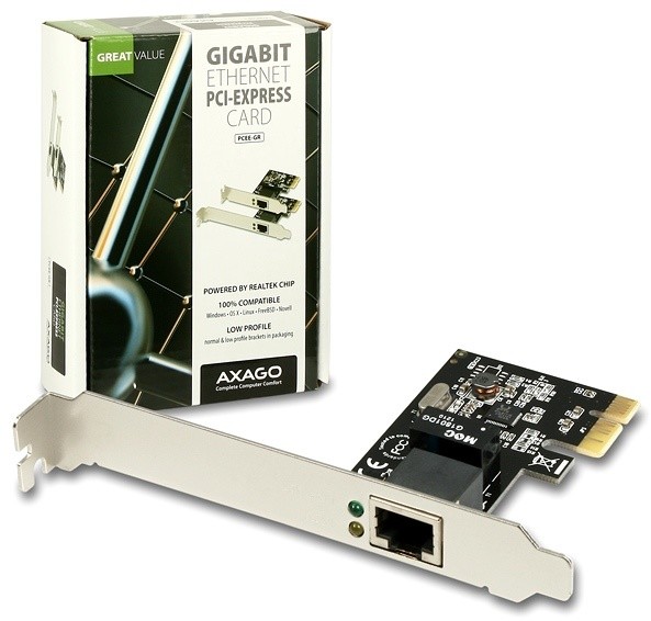 AXAGON PCI-Express Gigabit Ethernet Realtek + LP_76387321