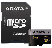 ADATA Micro SDXC Premier Pro 64GB UHS-I U3 + adaptér_642572363