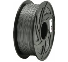 XtendLAN tisková struna (filament), PETG, 1,75mm, 1kg, stříbrný 3DF-PETG1.75-SL 1kg
