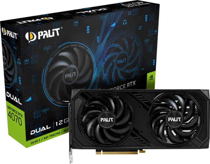 PALiT GeForce RTX 4070 Dual, 12GB GDDR6X_61305116