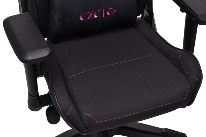 CZC.Gaming Enchantress, herní židle, černá/fuchsiová_1737814403