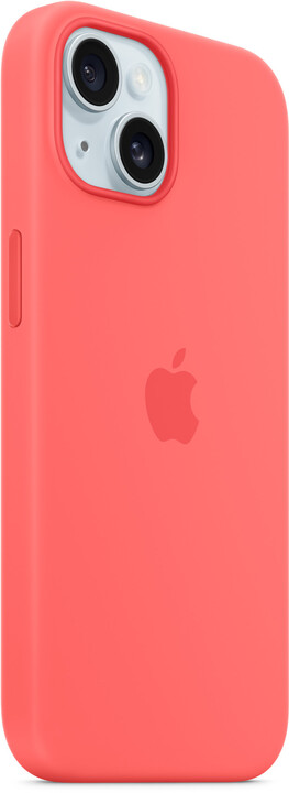 Apple Silikonový kryt s MagSafe pro iPhone 15, světle melounová_10079986
