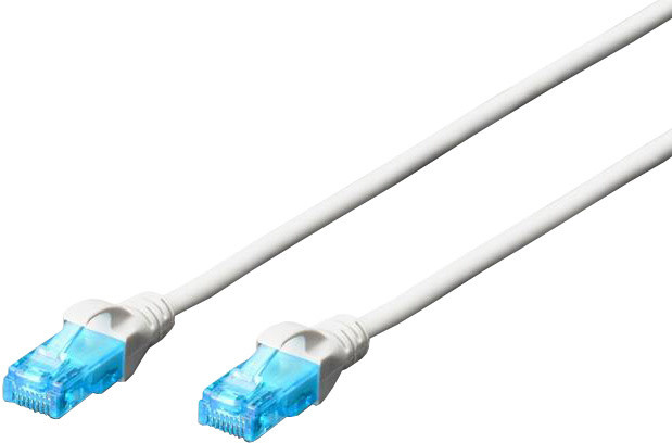 Digitus Ecoline Patch Cable, UTP, CAT 5e, AWG 26/7, bílý, 1m_27465847