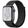Apple Watch Nike+ Series 4, 40mm, pouzdro z vesmírně šedého hliníku/černý provlékací řemínek