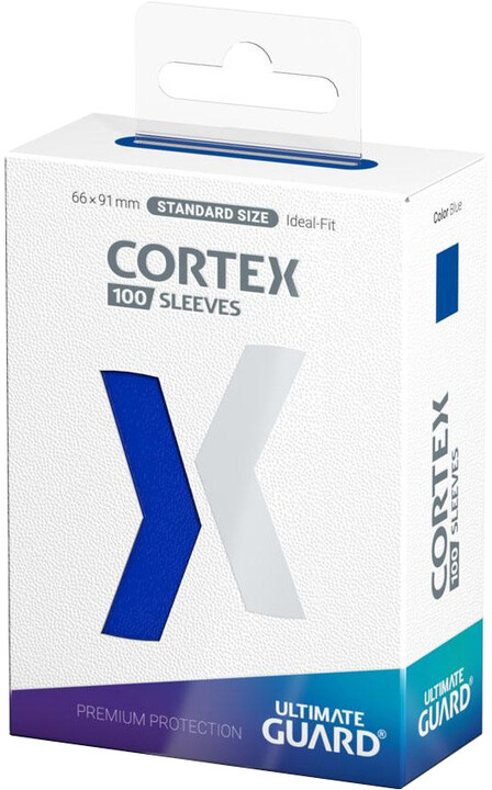 Ochranné obaly na karty Ultimate Guard - Cortex Sleeves Standard Size, modrá, 100 ks (66x91)_336893648