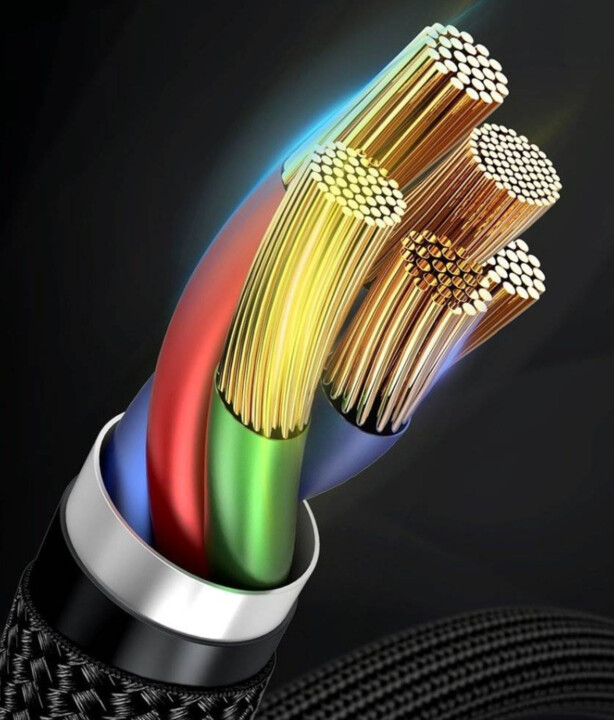 BASEUS kabel Cafule Series, USB-C - Lightning, M/M, nabíjecí, datový, PD, 18W, 1m, šedá/černá_98285465