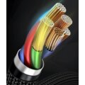 BASEUS kabel Cafule Series, USB-C - Lightning, M/M, nabíjecí, datový, PD, 18W, 1m, šedá/černá_98285465