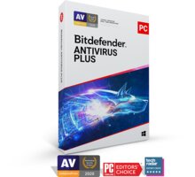 Bitdefender Antivirus Plus - 3 licence (36 měs.) Poukaz 200 Kč na nákup na Mall.cz