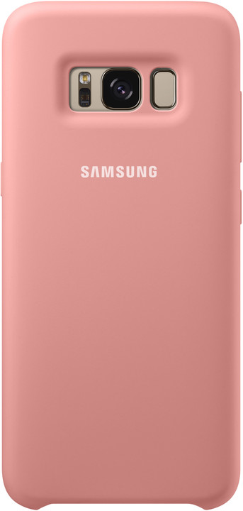Samsung S8+, silikonový zadní kryt, růžová_1680170971