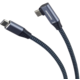 PremiumCord kabel USB-C, USB 3.2 gen. 2, 3A, 60W, 20Gbit/s, zalomený, opletený, 1m_1521227011