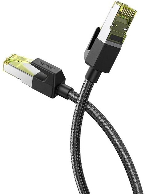 UGREEN kabel Ethernet F/FTP CAT7, opletený, 0.5m, černá_1093882967