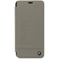 BMW Signature Real Leather Book Case pro Samsung G965 Galaxy S9 Plus - Taupe