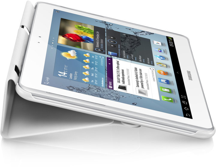 Samsung polohovací pouzdro EFC-1H8SWE pro Galaxy Tab 2, 10.1 (P5100/P5110), bílá_1426656320