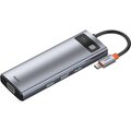 Baseus multifunkční HUB Metal Gleam Series 9v1 - USB-C PD 100W, 3xUSB 3.0, HDMI, VGA, RJ45, SD/TF_972720852