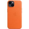 Apple kožený kryt s MagSafe pro iPhone 14, oranžová_1116706805