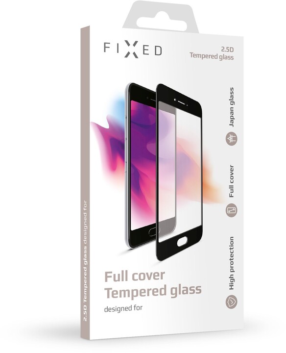FIXED Ochranné tvrzené sklo Full-Cover pro Huawei P Smart, černá_1609577500