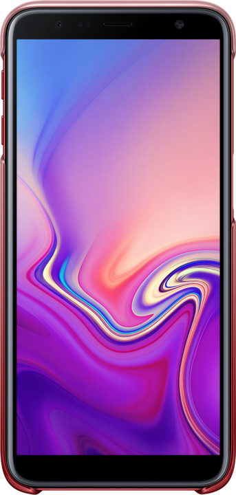 Samsung pouzdro Gradation Cover Galaxy J6+, red_1901320974