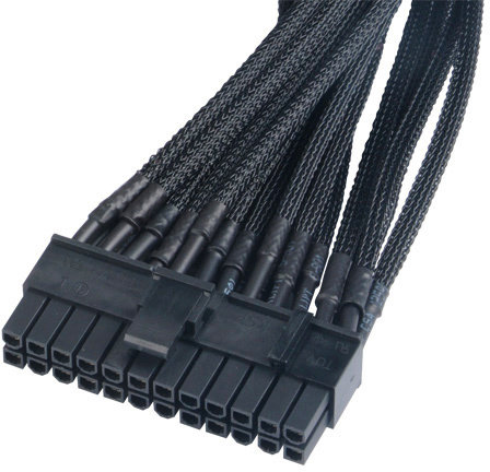 Akasa (AK-CBPW06-40BK), Flexa P24, 24 pin ATX PSU 40cm extension cable_2025890234