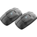CellularLine Interphone EDGE Bluetooth handsfree pro uzavřené a otevřené přilby, Twin Pack