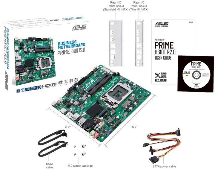 ASUS PRIME H310T R2.0/CSM - Intel H310_1001670839