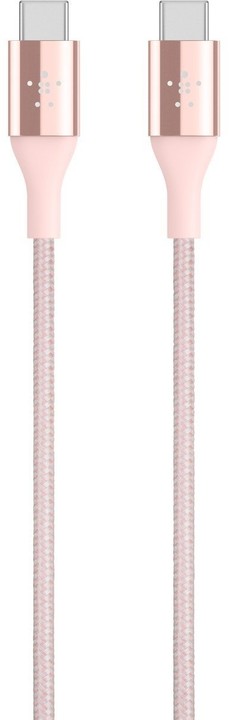 Belkin kabel Premium Kevlar USB-C to USB-C,1,2m, růžový_549883796