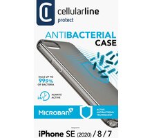 Cellularline ochranný kryt pro iPhone 6/7/8/SE(2020), antimikrobiální, černá_125926830