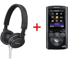 Sony NWZ-E384, 8GB + sluchátka MDR-ZX310, černá_622426928