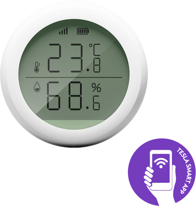 Tesla Smart Sensor Temperature and Humidity Display_2092933448