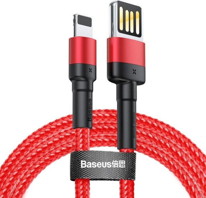 BASEUS kabel Cafule Cable (Special Edition) USB Lightning for iPhone 2.4A, 1m, červená_1884825731