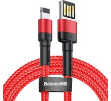 BASEUS kabel Cafule Cable (Special Edition) USB Lightning for iPhone 2.4A, 1m, červená_1884825731