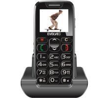 Evolveo EP-500 EasyPhone, Black Poukaz 200 Kč na nákup na Mall.cz + O2 TV HBO a Sport Pack na dva měsíce