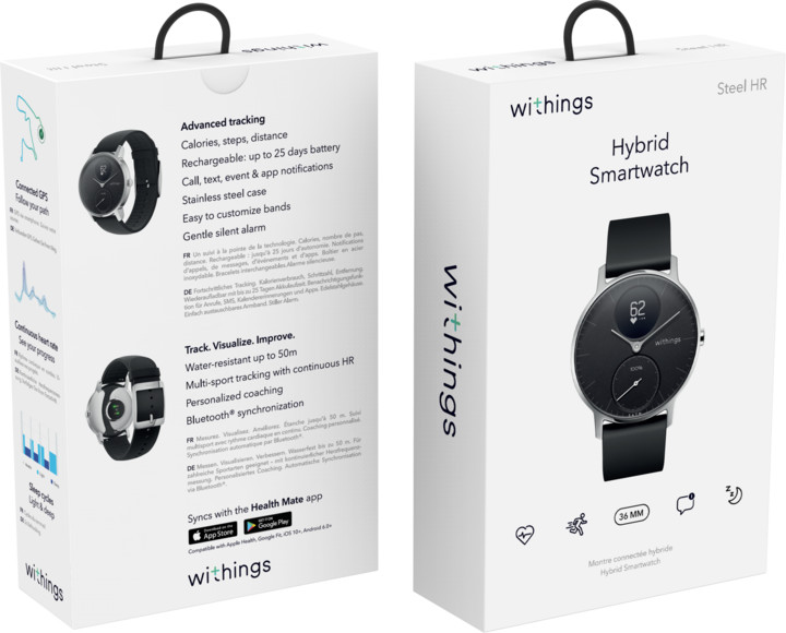 Withings Steel HR (36mm) - černá_1460399871