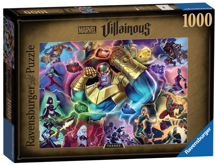 Puzzle Ravensburger Marvel: Villainous - Thanos, 1000 dílků_913081488