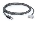 EPICO nabíjecí kabel USB-C - MagSafe 3, opletený, 140W, 2m, šedá_44053418