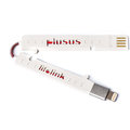 PlusUs LifeLink Ultra-portable USB Charge &amp; Sync cable Fits in card slot (18cm) Lightning - White_858451379