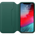 Apple kožené pouzdro Folio na iPhone XS, piniově zelená_1842594921