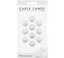 Cable Candy kabelový organizér Small Beans, 10 ks, bílá_751057695