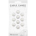 Cable Candy kabelový organizér Small Beans, 10 ks, bílá