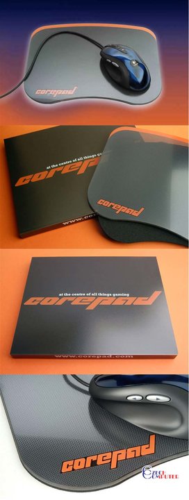 Corepad Glass MousePad Black/Orange_425462381