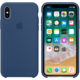 Apple silikonový kryt na iPhone X, kobaltově modrá