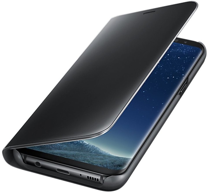 Samsung S8+, Flipové pouzdro Clear View se stojánkem, černá_356174117