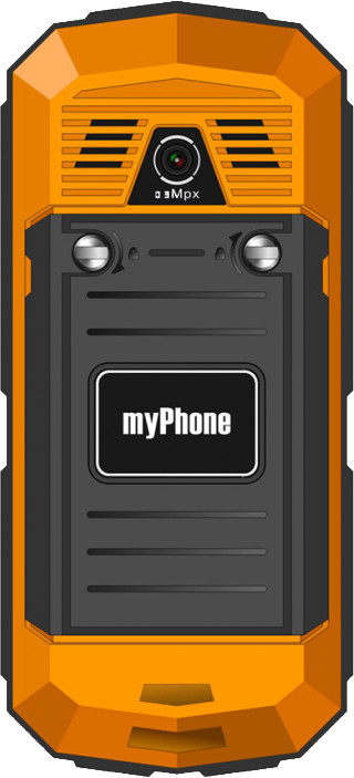 myPhone HAMMER, oranžová/černá_1172564401