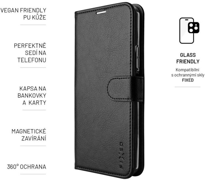 FIXED pouzdro typu kniha Opus pro Samsung Galaxy A05s, černá_1973828923