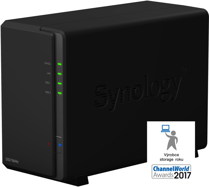 Synology DiskStation DS218play, konfigurovatelná