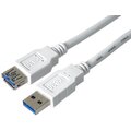 PremiumCord prodlužovací kabel USB-A 3.0, 1m, bílá_1214883232